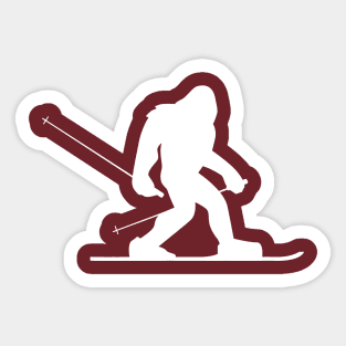 Ski-Squatch Sticker